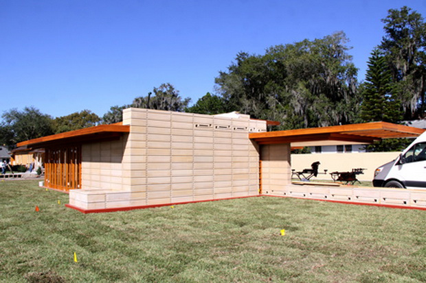 Неизграден проект на Frank Lloyd Wright изведен после 74 години (6)