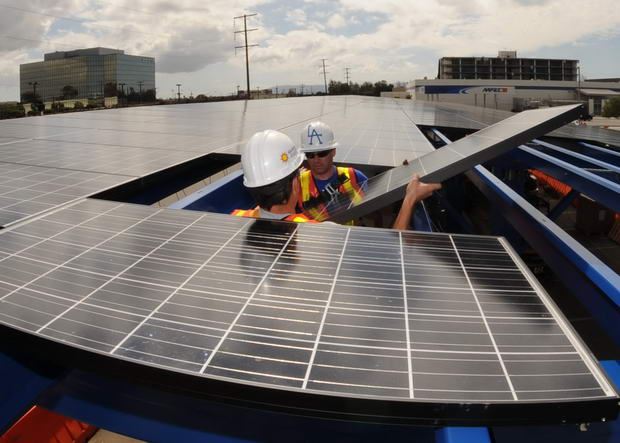 Solar Panels at Los Angeles AFB