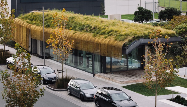 23.Exhibition  Pavilion Te Kaitaka ( Cloak) to Auckland (New Zealand), the Bureau of Fearon Hay Architects