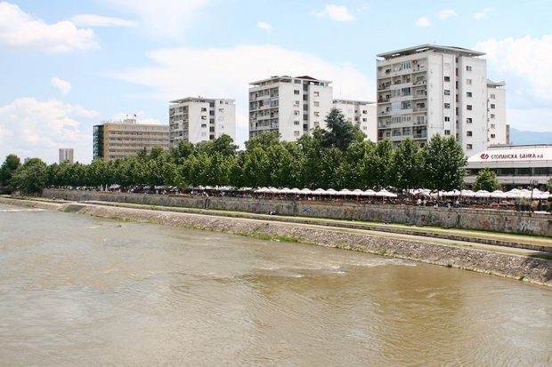 Skopje dalla sera al mattino