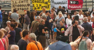 Протест против изградбата на панорамско тркало во Скопје
