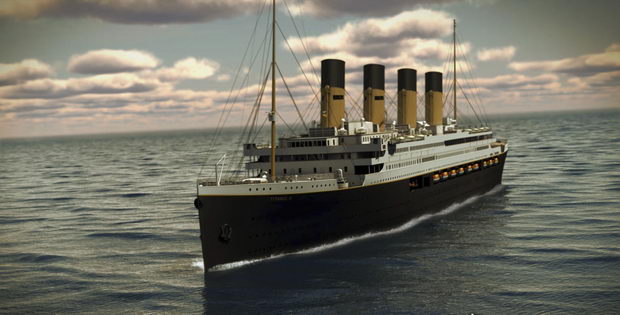 Handout of artist's rendering of proposed cruise ship Titanic II in New York