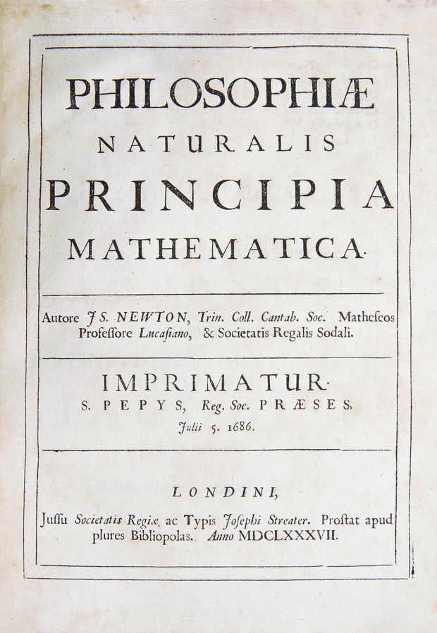 Copy shots of Principia Mathematica holding in Burns Library