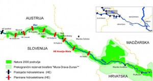 Словенија планира дури седум хидроцентрали на Мура