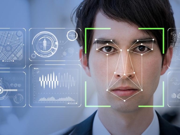 Facial Recognition System concept.