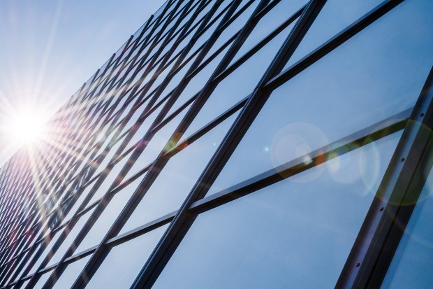 Glass And Steel - Mirrored Facade Of Modern Office Building