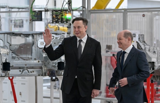 Tesla hands over first cars produced at new plant in Gruenheide