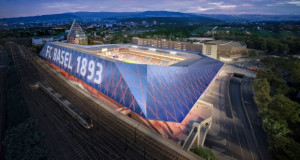 Стадионот St. Jakob-Park добива фотонапонска фасада