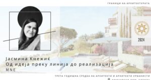 Јасмина Кнежиќ MNE, говорник на Третата годишна средба на архитекти и архитекти урбанисти